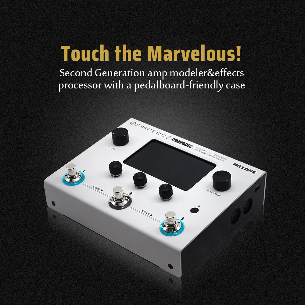 Hotone ampero ii stomp multi-effekt pedal prozessor MP-300 eu us 