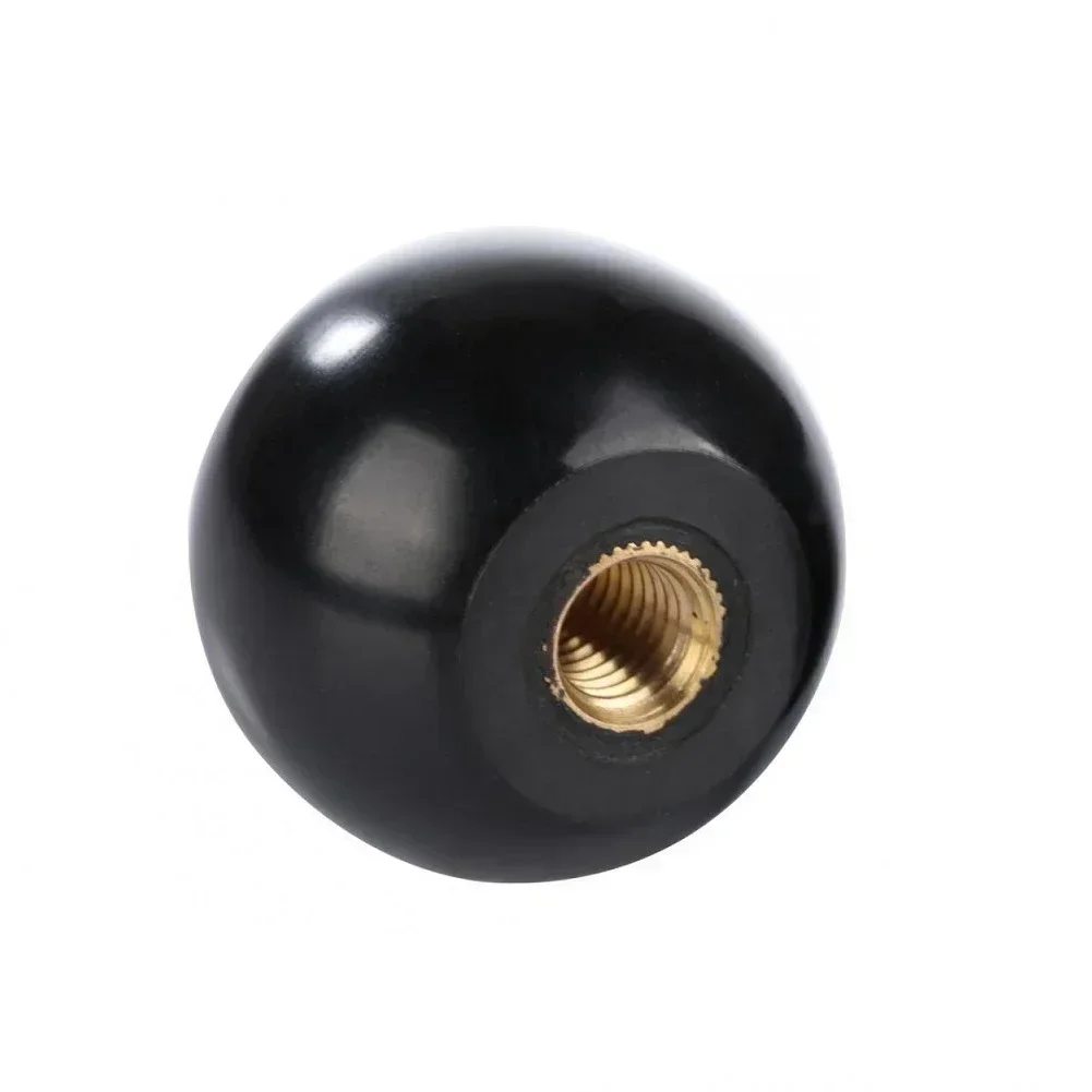 Mechanical Equipment Handles Machine Tool Knobs 5Pcs Round Ball Bakelite Lever Knob M5/6/8/10/12 Female Thread Black Ball Handle Printing Electronic Equipment Machine Tool