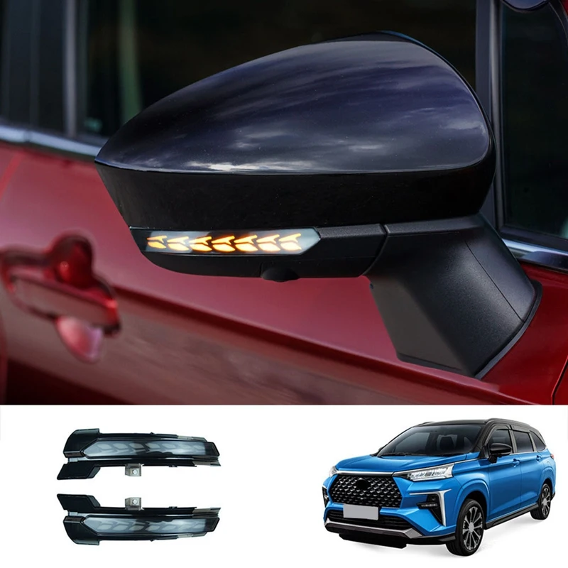 

Боковое зеркало для автомобиля, желтое заднее освещение для Toyota Veloz 2022-2023, Аксессуары для автомобилей