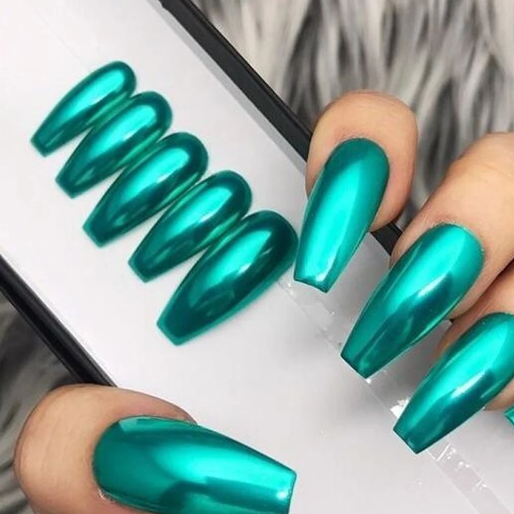 Tinovo Uno Metallic Nail Polish Lake Blue Reflective Nail Varnish Enamel Quick Dry Metal Color Nails Lacquer Manicure Hardener 4