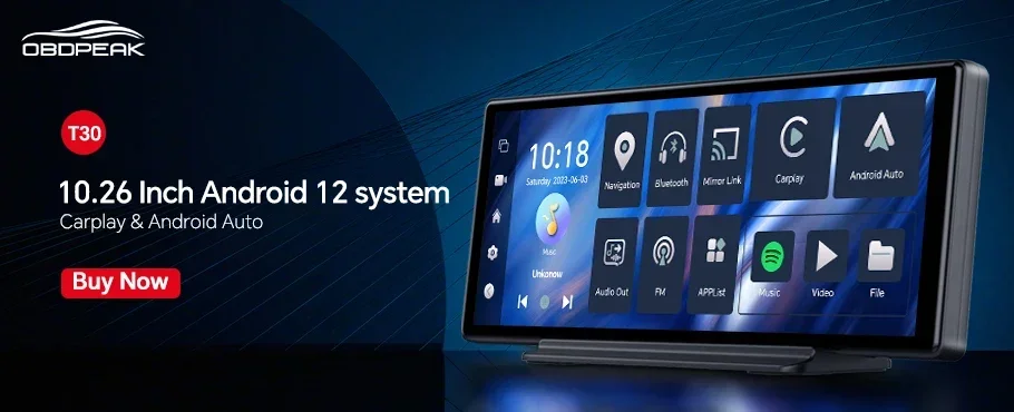 OBDPEAK ダッシュボード 10.2インチ ドライブレコーダ　スマホ対応 OBDPEAK ダッシュボード 10.2インチ ドライブレコーダ スマホ対応