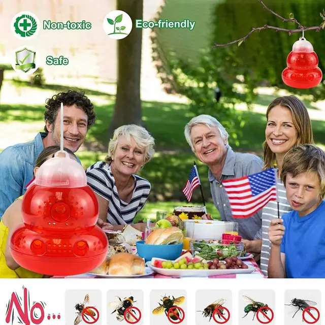 2Db Kényelmes Hornet Csapda Kis Kilépő Tök Méhcsapda Látható Méhcsatlakozó Egyszerű Művelet Kültéri Függő - Image 4