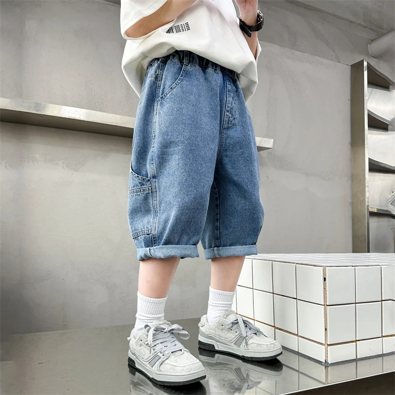 Boys Labor Shorts 2025 New Summer Jeans Pants Summer Fashion Boys