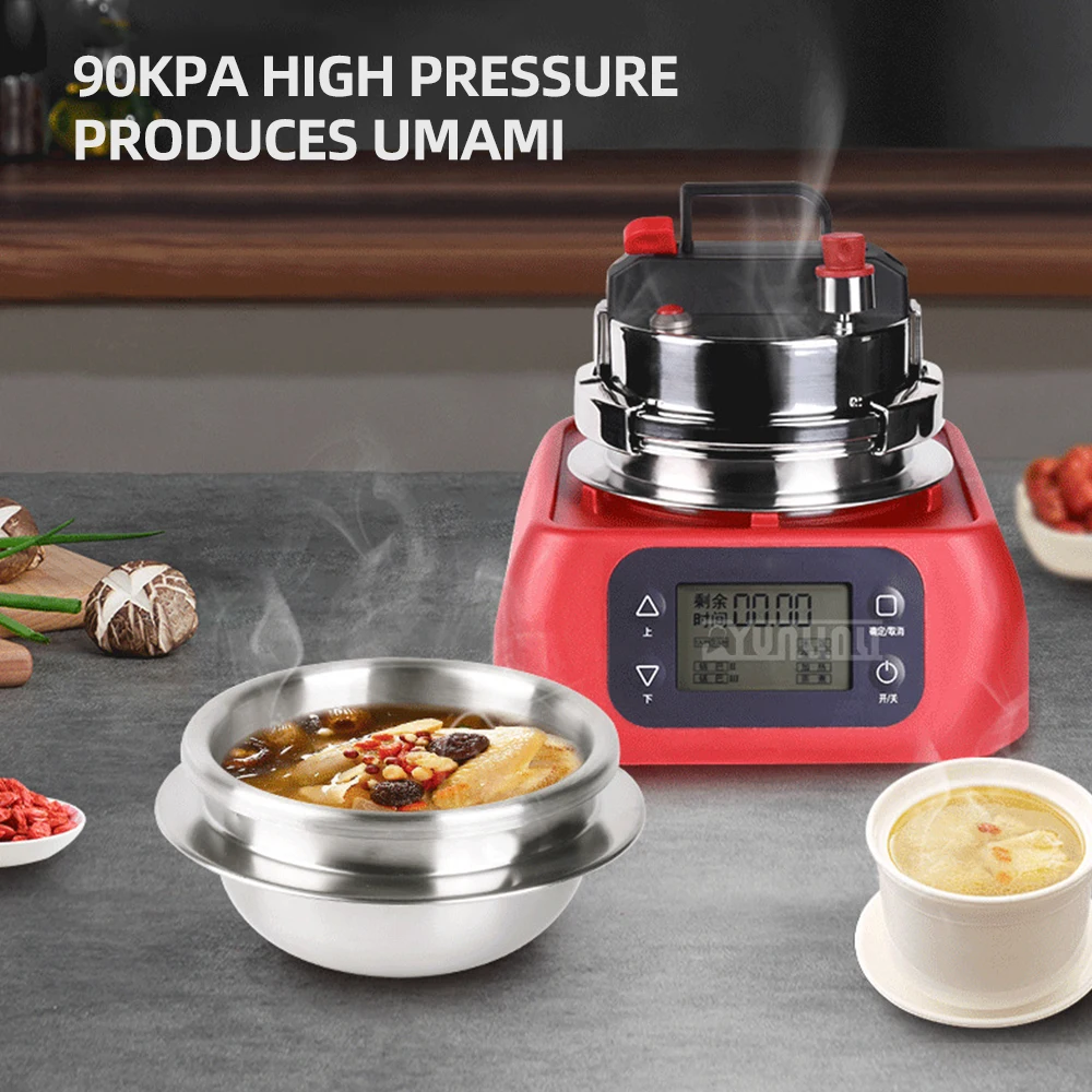 0.8L Portable Pressure Cooking Pot Stainless Steel Pressure Cookers High-Pressure Kitchen Equipment