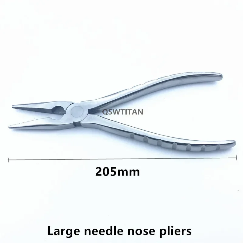 Orthopedics Flat Nose Pliers With Serrated Jaws Veterinary orthopedics instruments