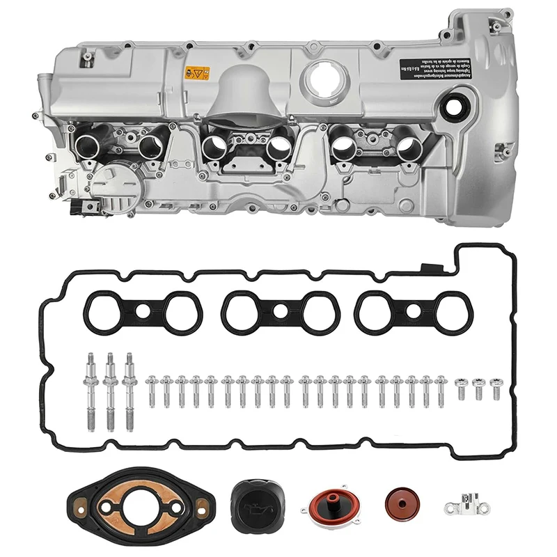 Endxedo Aluminum Valve Cover Kit For BMW N52 Engine - Fits 125i, 328i, 528i, X3, X5, Z4 Models