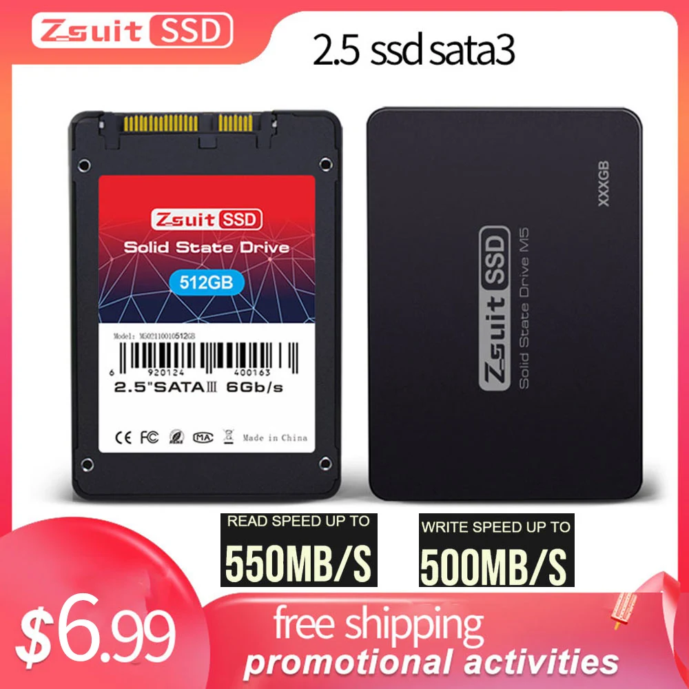 High Speed Hard Drive Disk SSD 512GB Hdd SSD SATA3 1TB Internal Solid