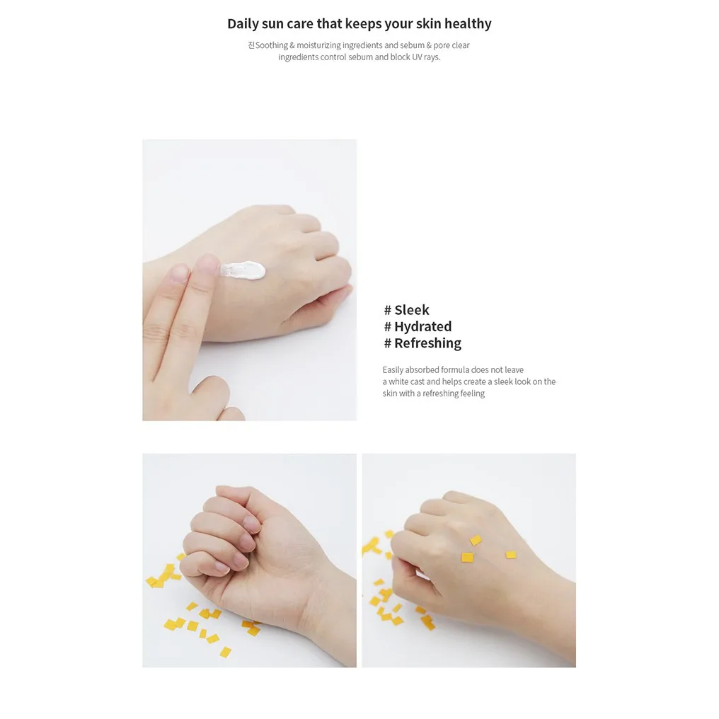 Nacific Fresh Herb Origin Sun Block Callendula 50ml SPF50+ PA+++ Facial Sunscreen Long Lasting Waterproof Whitening Korea