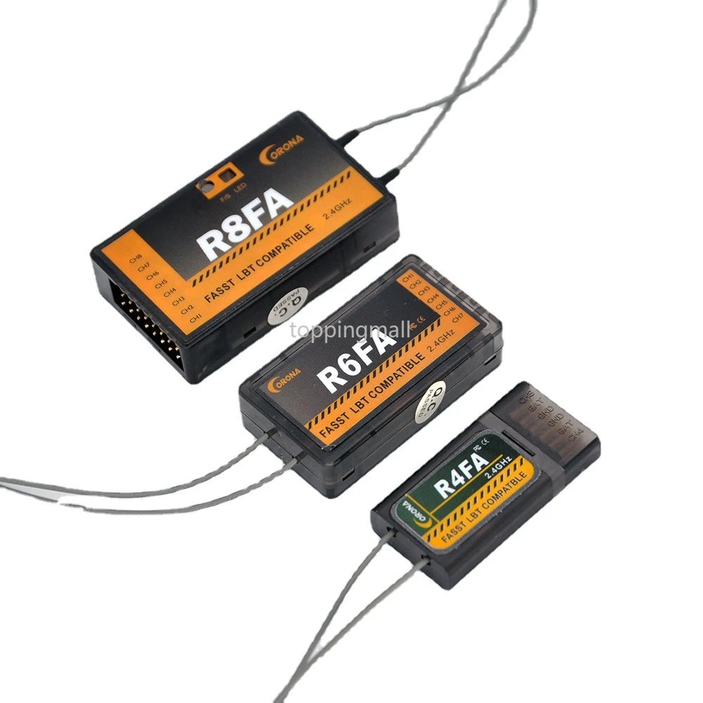 Corona 2.4G R8SF 8CH S-FHSS Récepteur Compatible Pour FUTABA S-FHSS T6J T6K T8J T10J 14SG 16SZ 18MZ 4PLS Télécommande