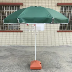Silver glue outdoor sun umbrella double bone stall circular umbrella advertisement beach umbrella shading