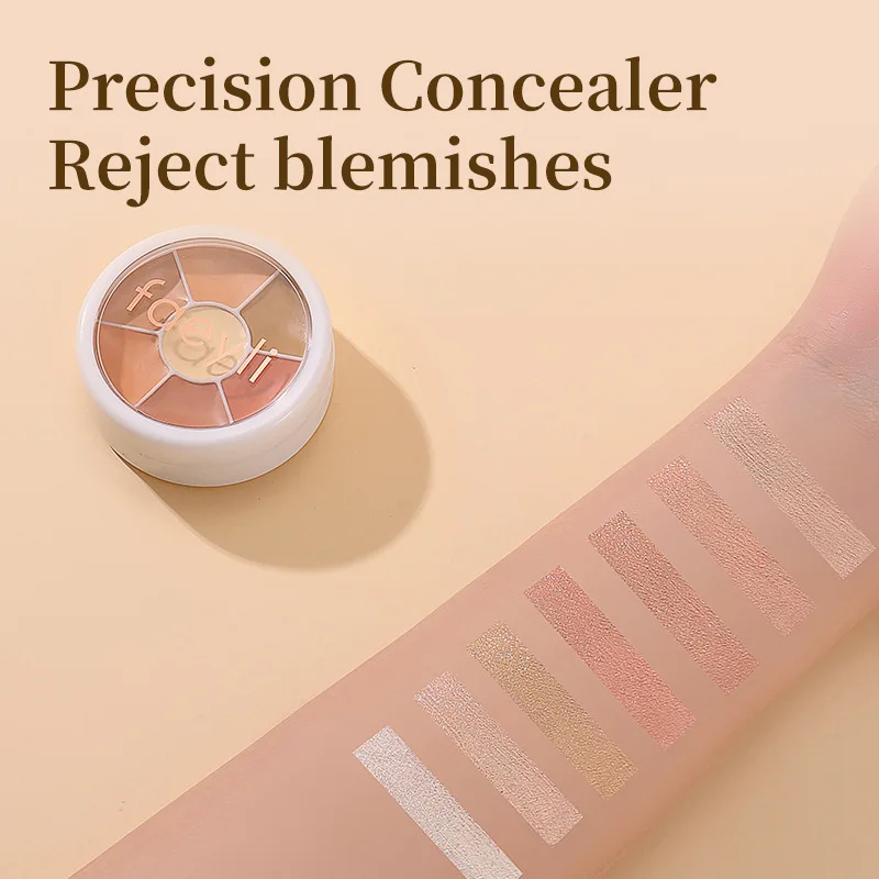 6 Color Concealer Palette High Coverage For Dark Circles And Acne_voghion.com