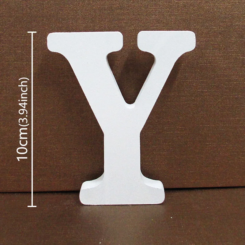 White Wooden Alphabet Letter - Personalized DIY Home & Event Decor, 10CM