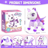 Unicorn Toys for Girls, Remote Control Robot Toys, Dancing Pets, Robot Toys for Kids, Toddler Perfect Birthday Christmas Gifts 2