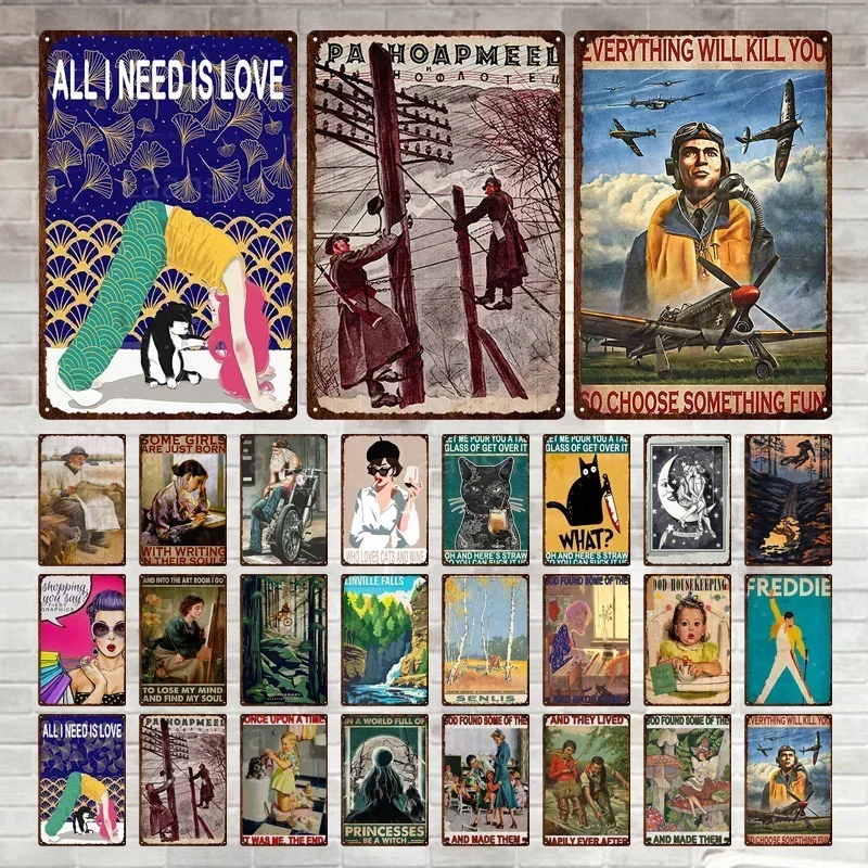 Póster De Conocimiento De Electricista, Póster Vintage Para Circuito Eléctrico, Pósteres E