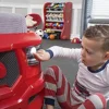 Turbocharged Twin Size Truck Car Bed Boys and Girls Realistic Detail with Working Headlights Built-In Storage Drawer Race Car 5