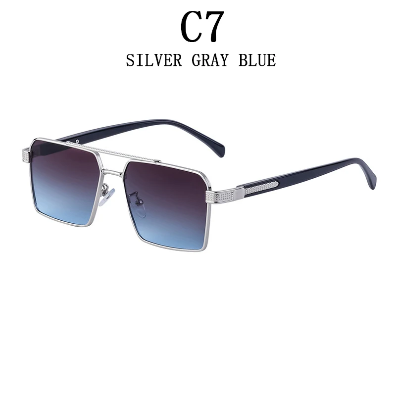 Chic Vintage Square Sunglasses - Unisex Luxe Fashion Shades
