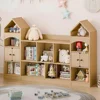Castle Shape Children's Bookshelf,Kids Toy StorageOrganizer Kids Bookcase Display CaseMultifunctional Storage Cabinet Bookshelf 3