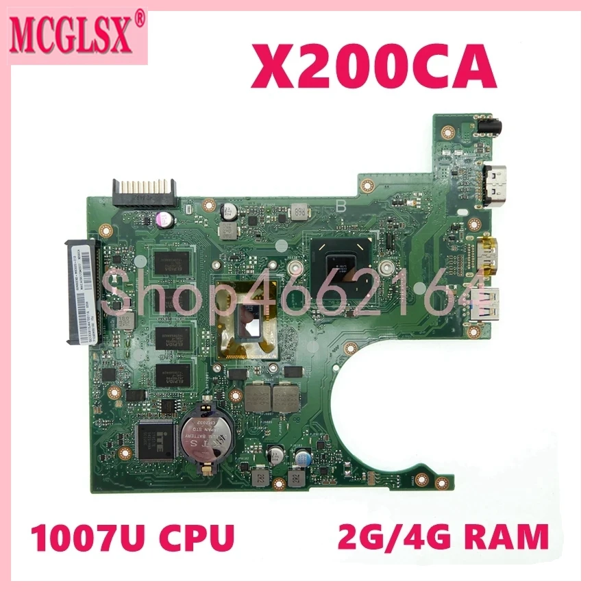

Процессор X200CA 1007, 2 ГБ/4 ГБ ОЗУ, материнская плата для ноутбука ASUS ThinkPad F200CA X200CA X200C X200CAP, материнская плата для ноутбука 100%, тест ОК