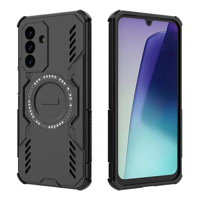 Shockproof Armor Protection Phone Case with Car Magnetic Holder