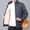 Men's Thiened Lamb Velvet Fce Lined Cotton Jaet Autumn Winter New Sle Windproof Waterproof Warm Workwear Coat