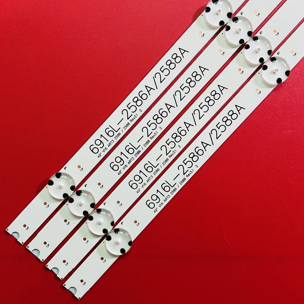 TV LED Array Bars For 49LH615V 49LH615V-ZE 49LH630V-ZJ 49LH6420-NE LED Backlight Strips Matrix Lamps Lens Bands
