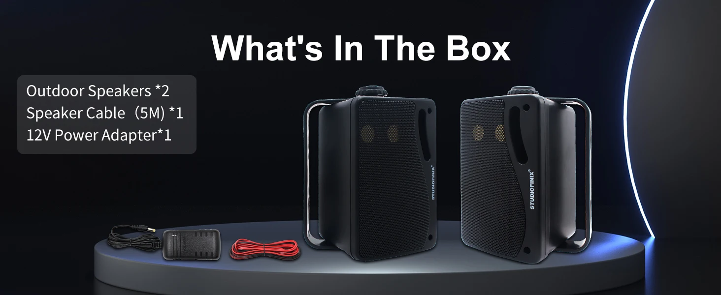 Premium Bluetooth Outdoor Wall Speakers For Patio And Decking_voghion.com