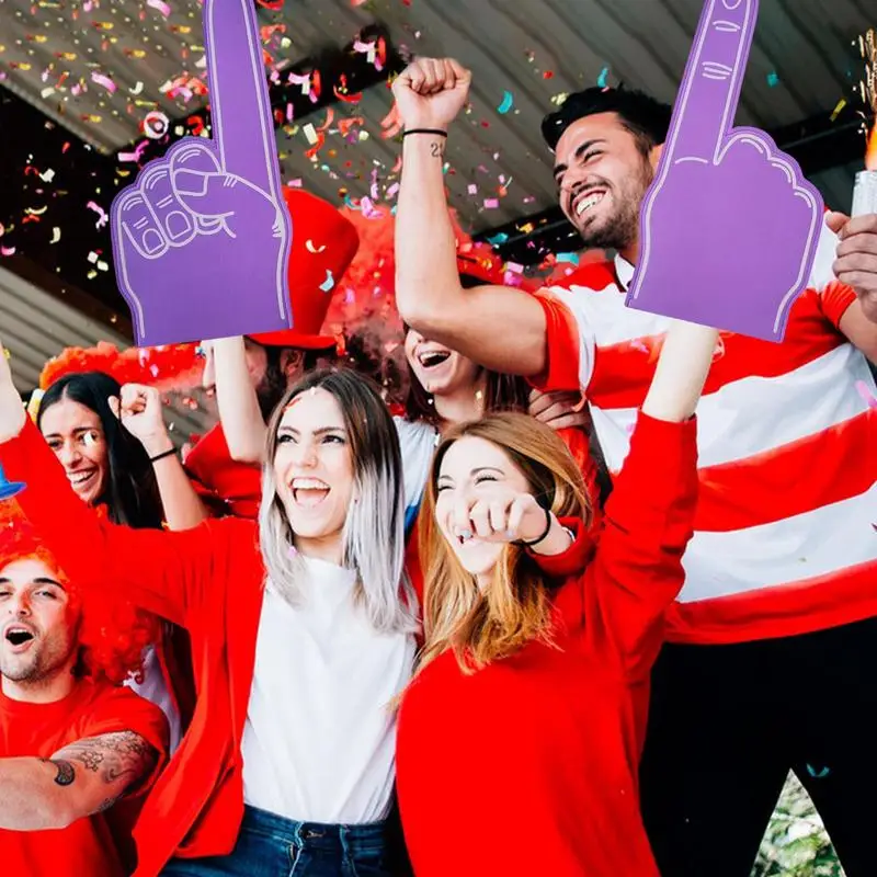 Cheerleading Foam Fingers 18 Inch Sports Fan Foam Finger Cheerleading Props We'Re Number 1 Hand for Sports Events Games