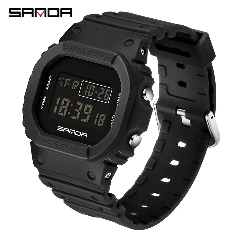Luxury Waterproof Digital Sports Watch for Men with Stopwatch Function