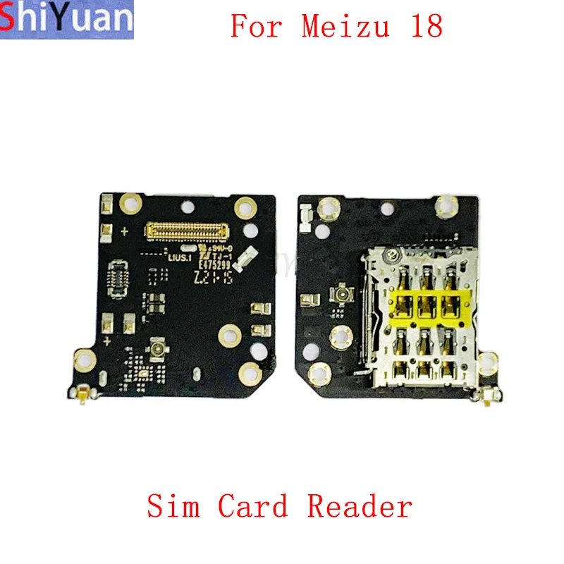 

SIM Card Reader Board Flex Cable Slot Part For Meizu 18 Sim Card Reader Replacement Repair Parts