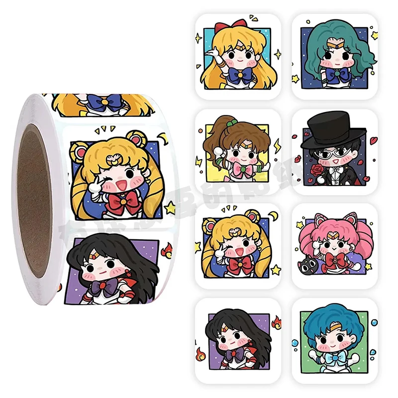 Sailor Moon Animation Periferiche Toy Usagi Lovely Cute Sticker Paper Tape 500 Pcs Bagagli Chitarra Skateboard