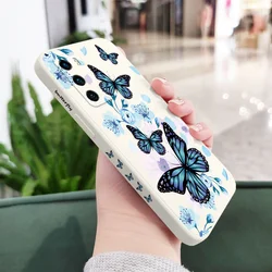 Aurora Butterfly Liquid Silicone Phone Case Cover for P20 lite 2019 (White 1)