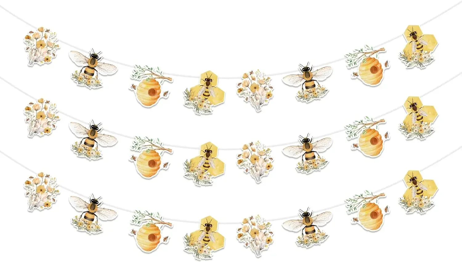 

Баннер шмблби для объявления пола, медовый, цветочный флажок, гирлянда для будущей матери, день рождения, фестиваль, Декор для дома и школы