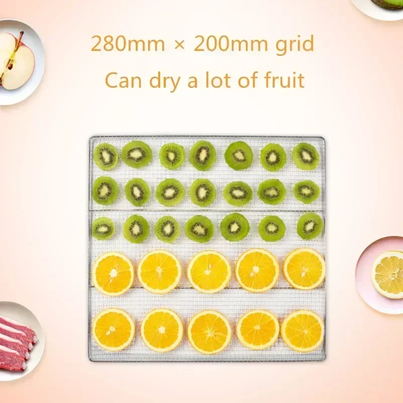 6 Tier Food Dryer Fruit Air Dryer Small Household Dehydrator Wing Bean Pet Snacks Dryer Voltage 110V-220V 3