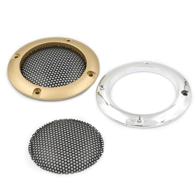 2pcs 2" inch Audio speaker cover decorative circle metal mesh grille audio speaker cover