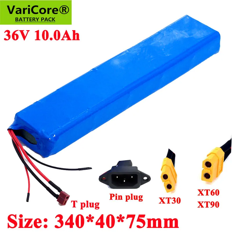 VariCore 36V 10.0Ah 18650 комплект литий-ионный батарей с 42V 20A BMS 600W для электровелосипеда