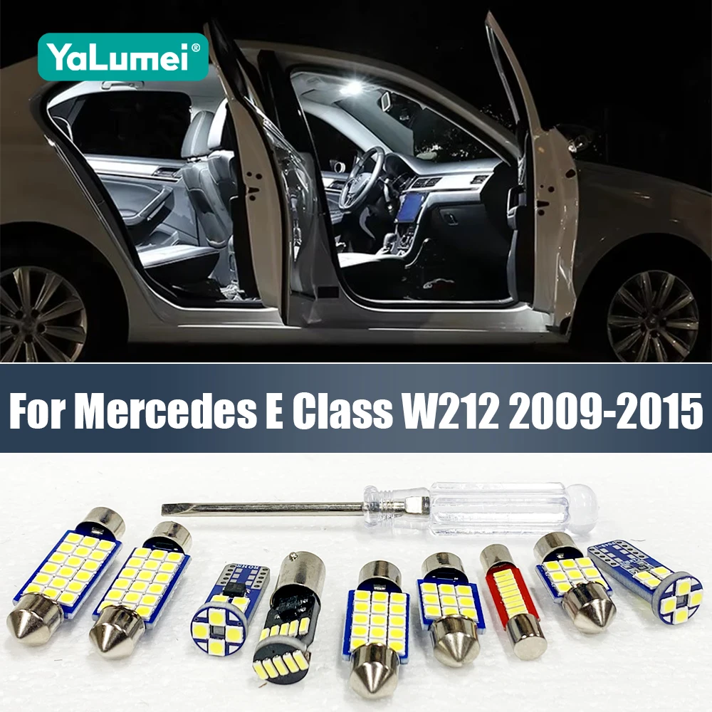 Pour Mercedes Benz classe E W212 berline 2009 2010 2011 2012 2013 2014 2015 11 pièces intérieur de voiture LED dôme lumière accessoires de décoration