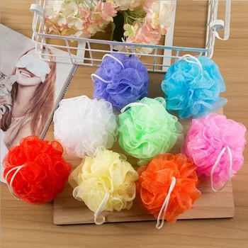 10Pc/set Bath Shower Soap Bubble Body Wash Exfoliate Puff Sponge Mesh Net Ball Bath Brushes Random Color 1