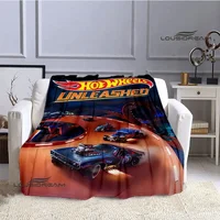 Hot Wheels Fashion logo Printed blankets Children's Warm Flange blanket Home travel blanket bed linings Birthday Gift 1