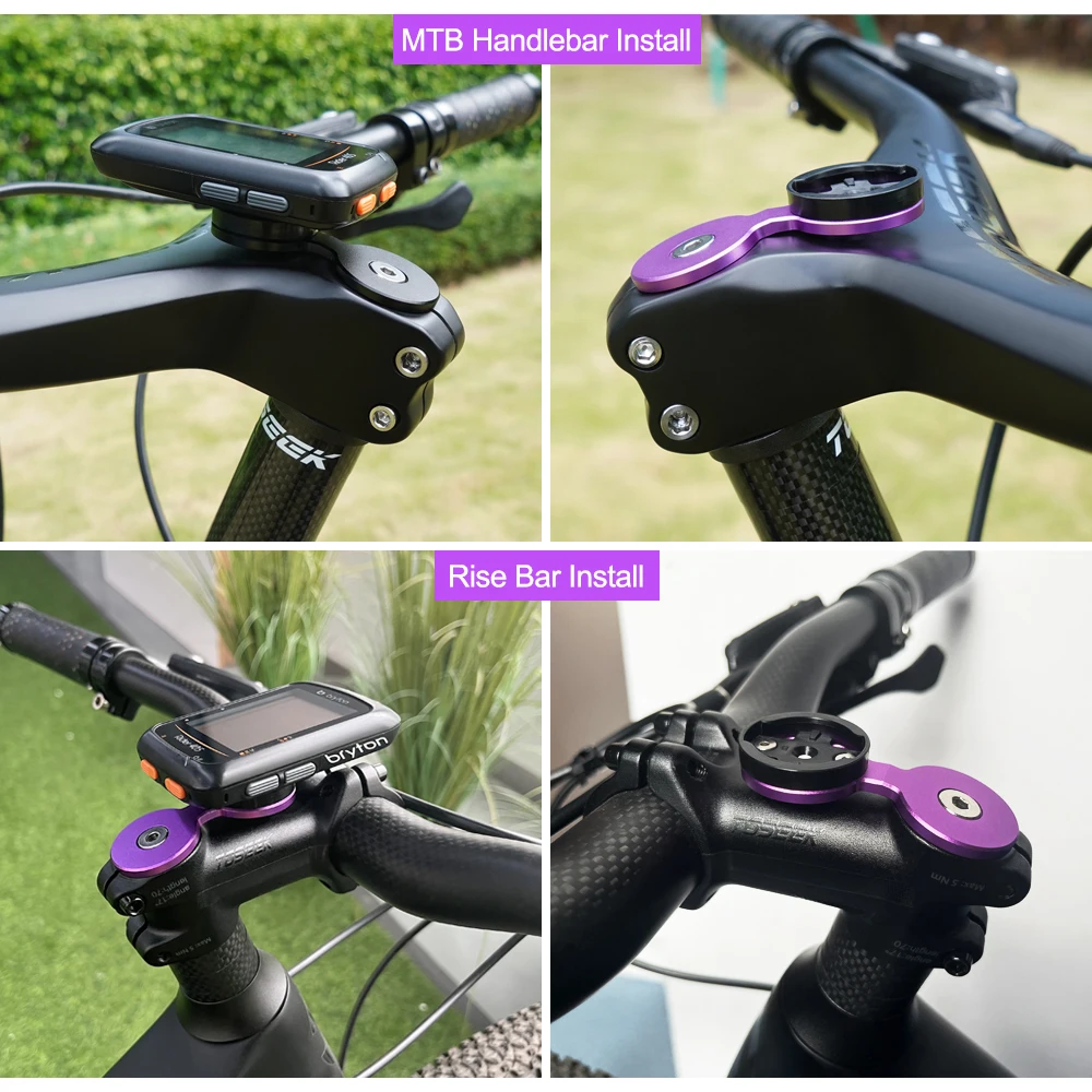 Enhanced Bike Stem Handlebar Cap with Computer Mount Bracket