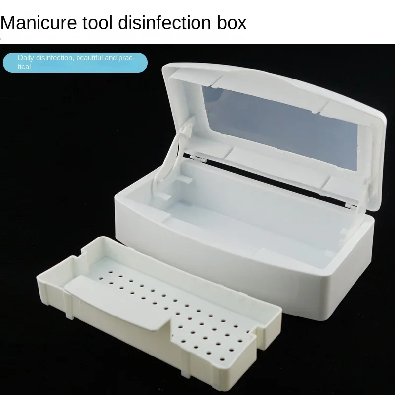 Disinfection Box for Nail Art Salon Manicure Implement Sanitize Tool Equipment Cleaner Tools Nail Sterilizer Tray nail art tools,nail tool sterilizer,manicure tool disinfection box,nail tools cleaner