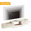 Extendable TV Stand for TVs Up to 100", Modern Entertainment Center with 3 Drawers Storage, Faux Marble Media Console for Livin 2