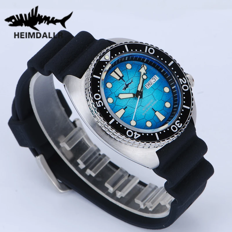 

Heimdallr New Abalone Diver Watch For Men NH36 Automatic Stainless Steel Bracelet Luxury Sapphire 200M Waterproof Men's Watches