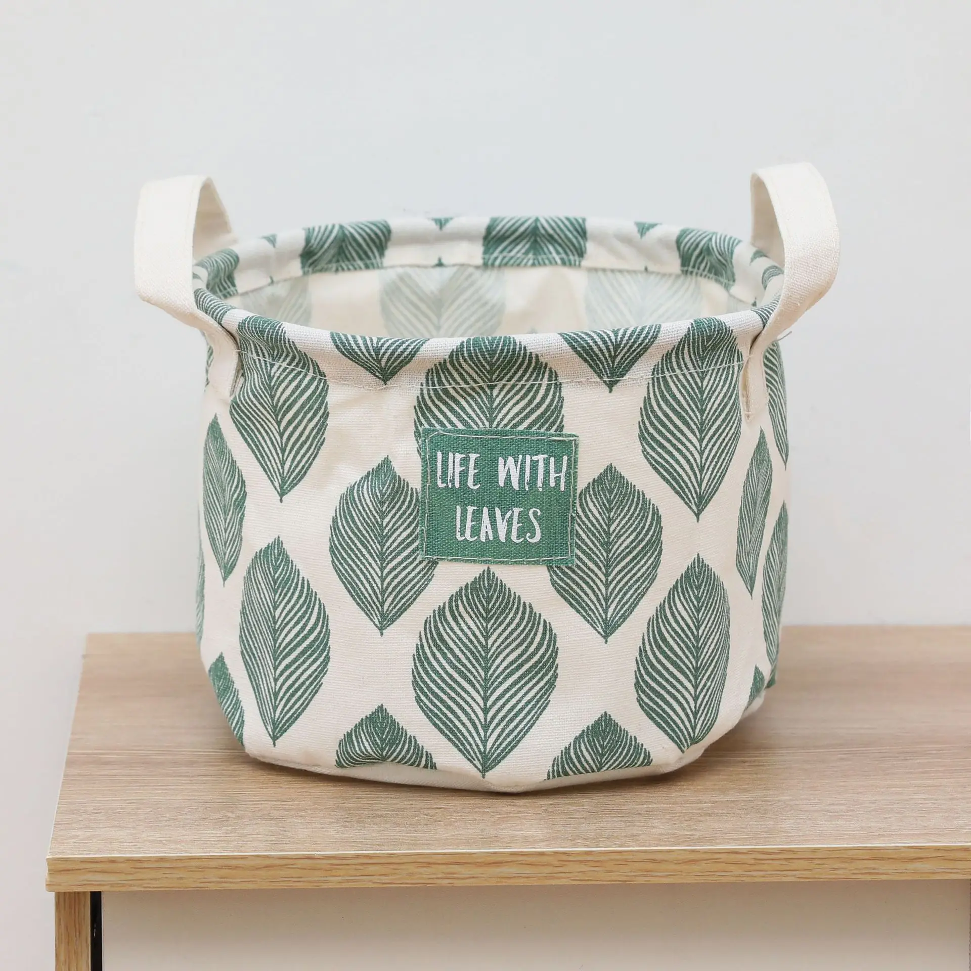 Nordic Desktop Storage Basket For Kids Toys Organizer Cute Folding Storage Boxes Bins With