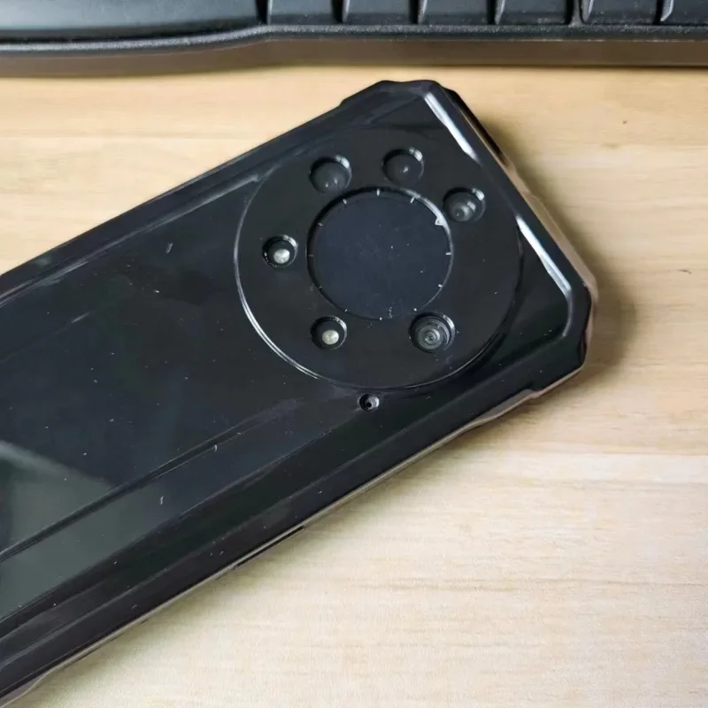CAXKJE Custodia per Doogee S110 (6.58 Pollice) + Pellicola Vetro Temperato,Nero Cover Morbido Silicone Custodie TPU Cover,per S110 Antiurto Case - A11