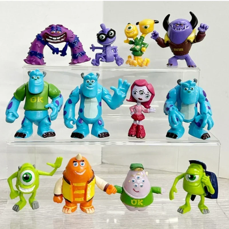 Disney Monster Power Company Character Peripheral Sullivan Mike Figure Collection Children's Toy Desktop Model Ornaments Gift