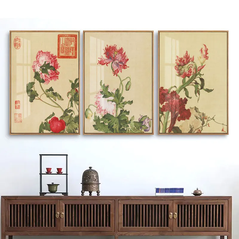 

Traditional Chinese Painting Canvas Prints Home Decor Flowers Scenery Abstract Art Birds On The Tree