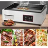 Electric Griddle  Stainless Steel Countertop Hot Plate Commercial  Kitchen Cooking Accessory Enamel Nonstick Pan BBQ Grill 4
