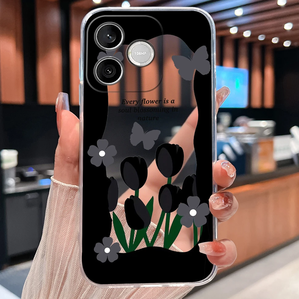 Refreshing Lemon Transparent Shockproof Soft TPU Silicone Phone Case