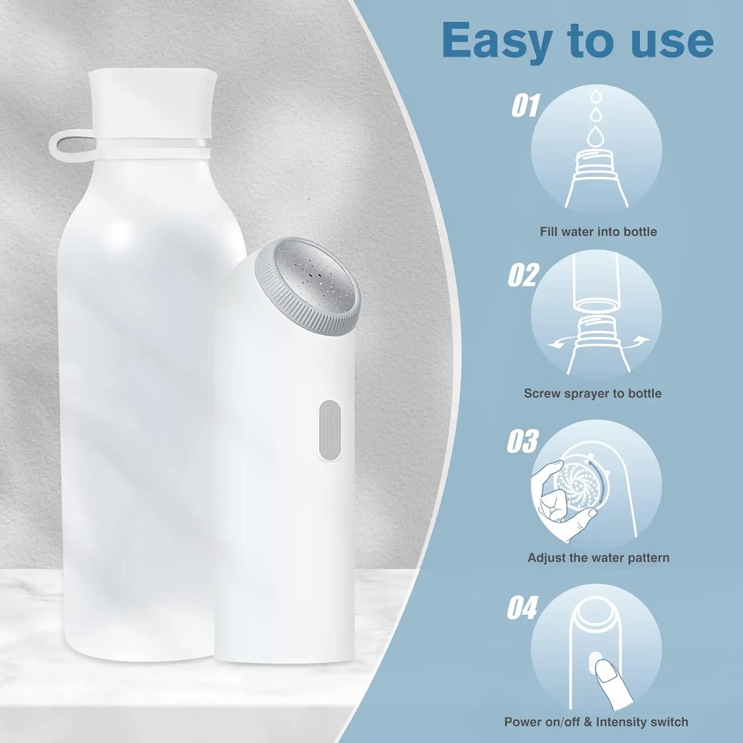 Electric Portable Travel Bidet Rechargeable Personal Bidet Sprayer Handheld Butt Shower for Women Men Hygiene Cleaning, Postp 5
