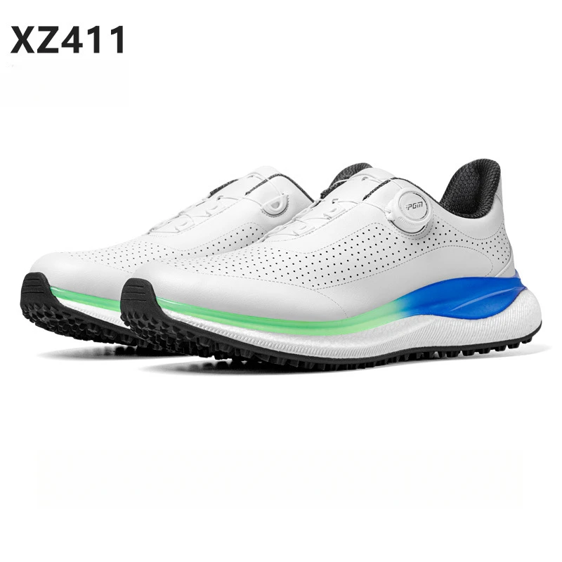 أحذية جولف PGM للرجال مع أربطة بمقبض نعل فائق النع...